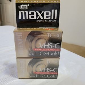 MAXELL HGX Gold  TC-30 Package of 2 Camcorder Tape